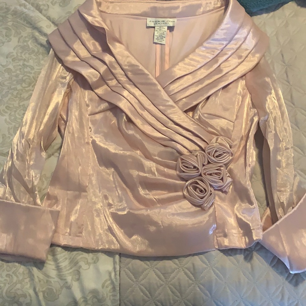 Satin formal blouse